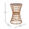 Flash Furniture 3PC Natural Rattan Rope Bistro Set with Side Table TW-VN01516-NAT-LGY-GG - alternate 5